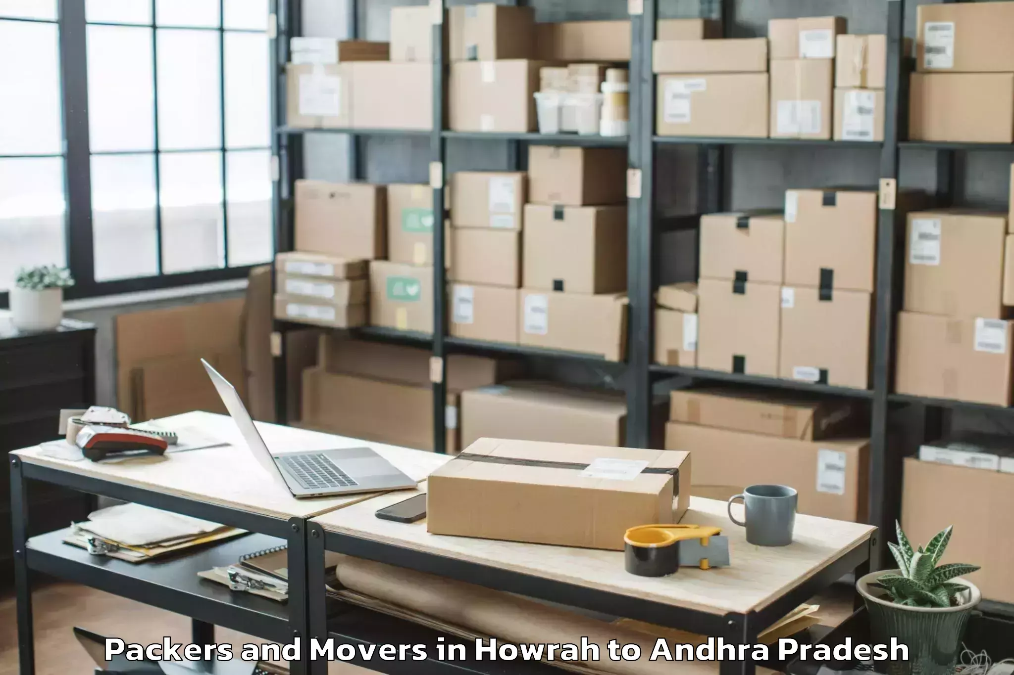 Trusted Howrah to Duggirala Packers And Movers